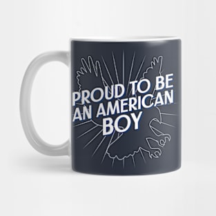 Proud to be an American Boy Fourth of July Mug